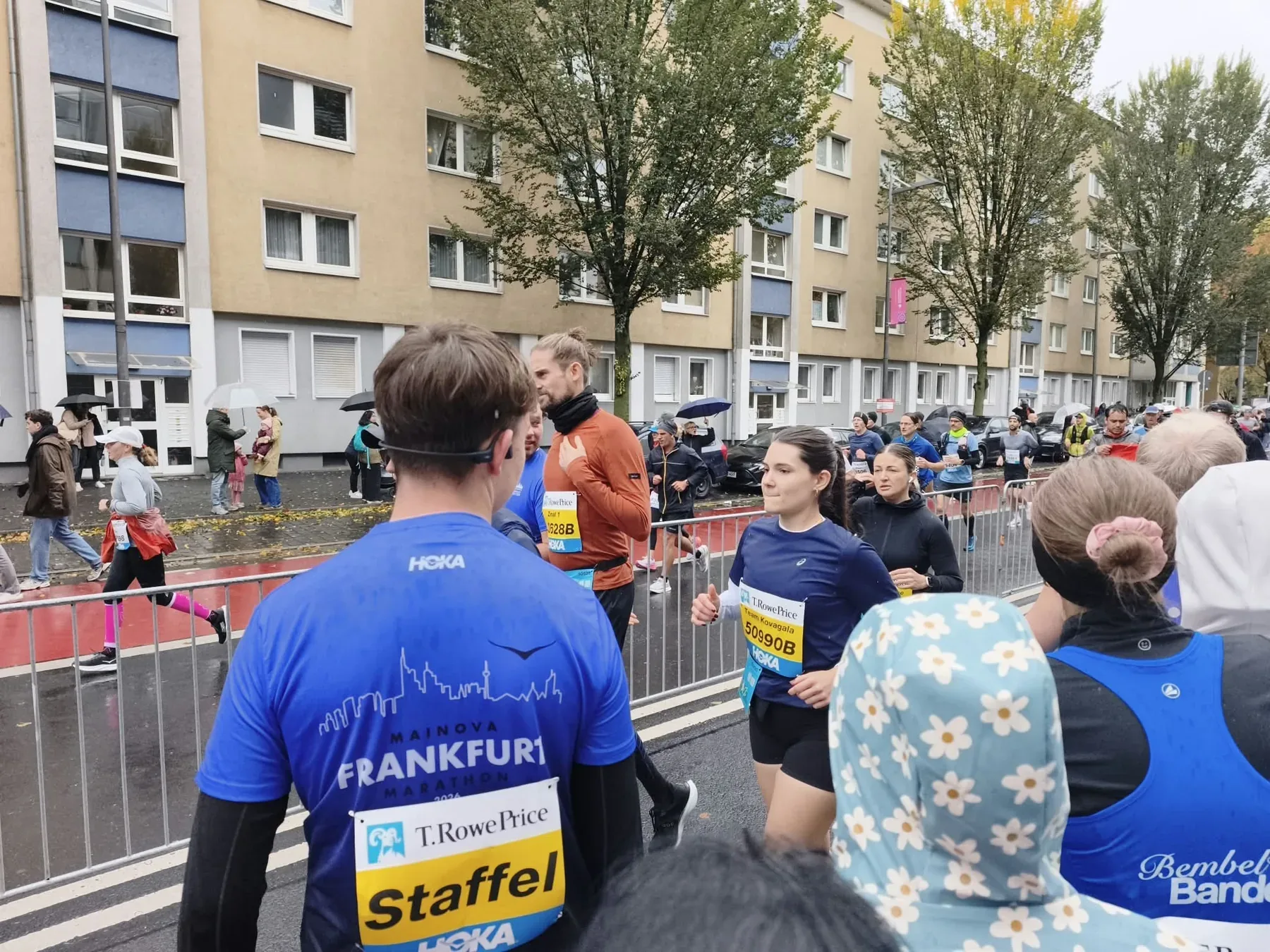 Läufer an der Wechselstelle