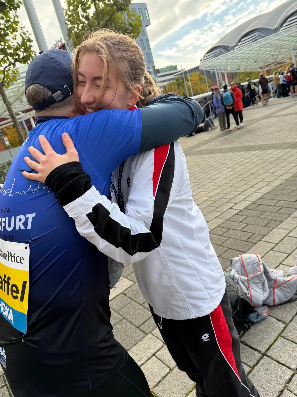 Freude nach dem Zieleinlauf